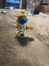 Vintage 1982 Galoob Peyo Wind Up Walking Smurfette 3 Toy Works