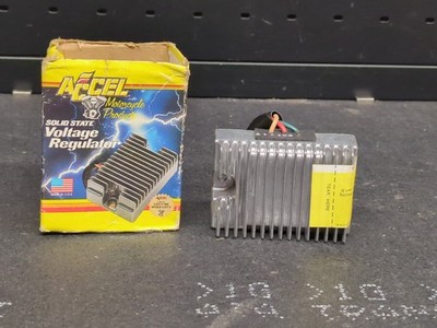 82-84 Harley Davidson Sportster ACCEL Chrome Voltage Regulator 201117  NEW