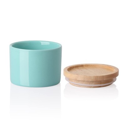 Ceramic Stackable Kitchen Food Storage Containers Jars Set of 4 Pieces