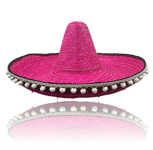 BRIGHT PINK MEXICAN HAT FANCY DRESS 