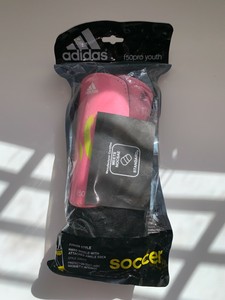 Adidas F50Pro SOCCER Youth L Junior Style Hard Shield with Attached Ankle Sock | eBay