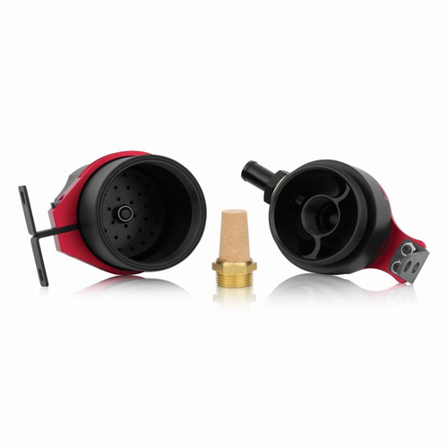 Mishimoto Baffled Oil Catch Can Kit - Red - Picture 4 of 7