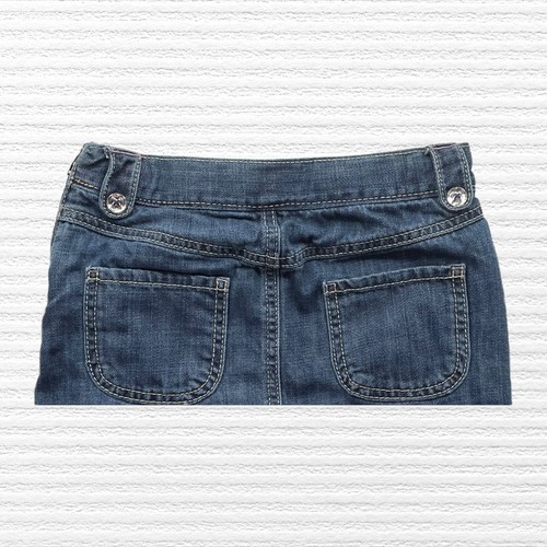 Retro Gymboree Girls Eiffel Tower French Poodle Jeans Skort Blue Denim Size 9 - Picture 7 of 13