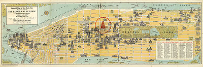 Early Pictorial Map New York Wall Art Poster Print Decor Vintage History