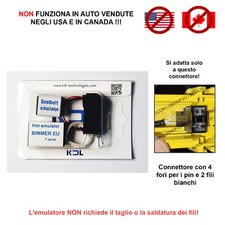 Sedile Tappetino emulatore diagnostico per BMW X1 F48 a 2 fili bianco