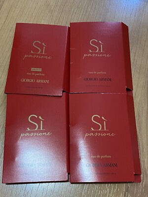 4 x Women Sì Passione Eau De Parfum Giorgio Armani - 0.04 Fl Oz