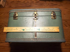 OLD Vintage Belber GREEN Neolite Hard Train Case, cosmetics, luggage, SEE PICS!! — photo 8