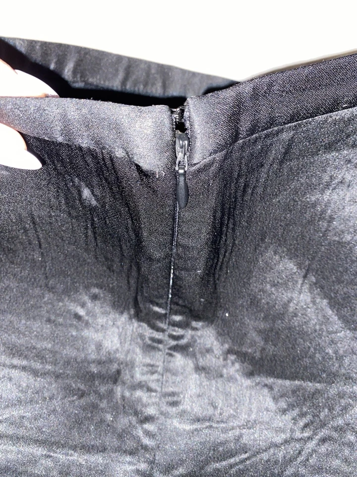 Pantalones cortos para mujer Kate Spade Saturday negros seda talla 12 Foto 3 de 4