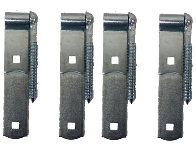 HINGE (4 PACK) Screw Hook And Strap -  - 6'' x 1-1/4'' Steel Zinc Plated