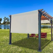 Pergola Shade Canopy Cover Universal Waterproof Replacement w/Weighted Metal Rod