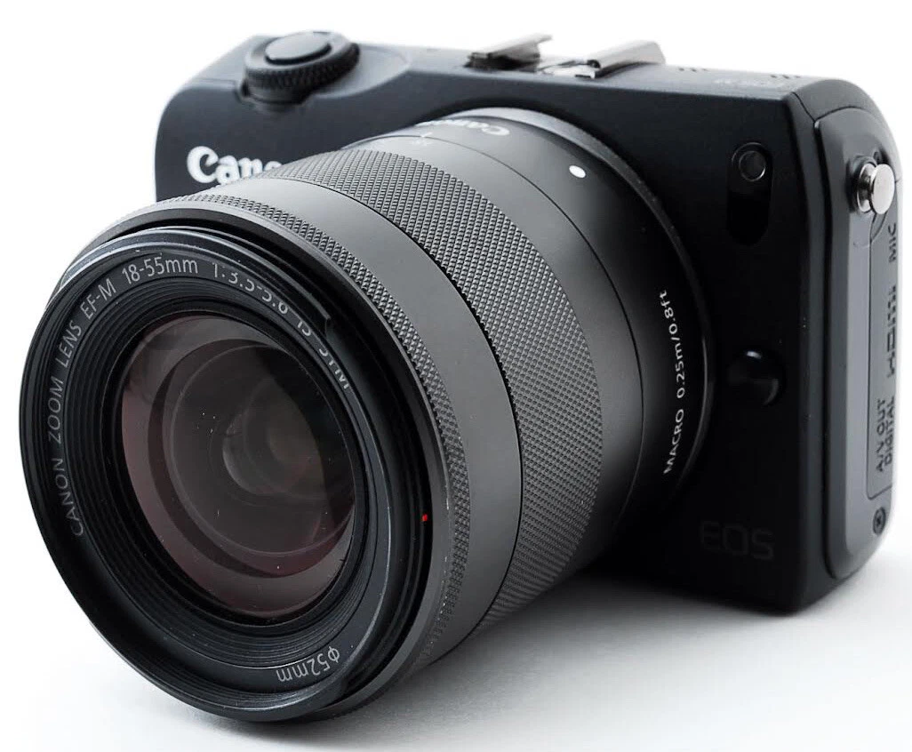 Canon EOS M Mirrorless Digital Camera with 18-55 F/3.5-5.6 STM