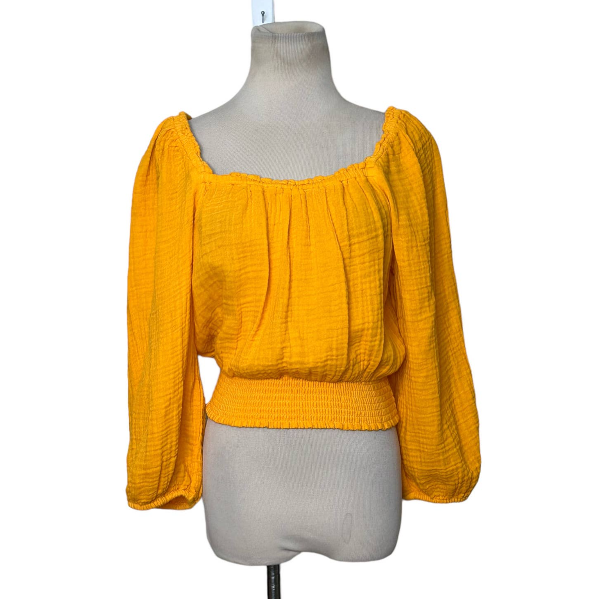 michael stars peasant top