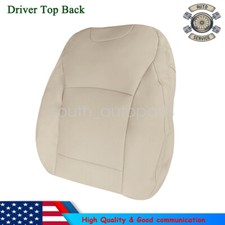 For 2015-2019 Subaru Outback Driver Perforated Leather Top Back Seat Cover Tan