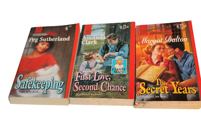 Harlequin Romance Novels Lot Of 3 Love Adult Books First Love The Secret Years