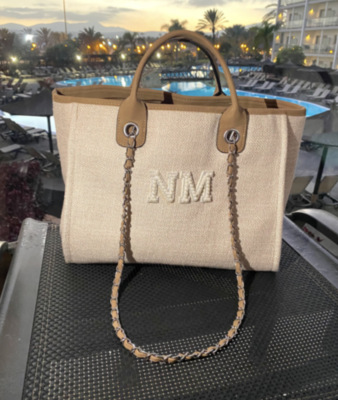 Personalised Shoulder Tote Bag, Women's Handbag, Beach Bag, custom