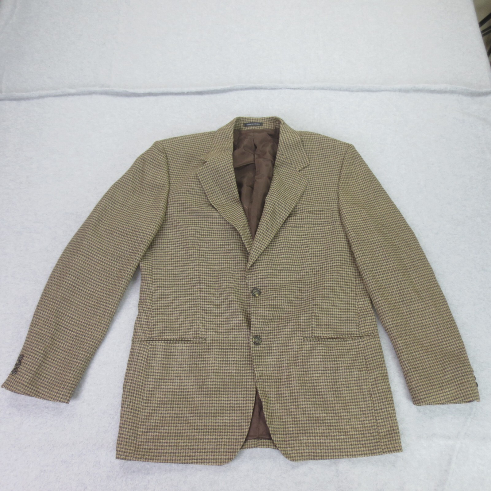 Yves Saint Laurent Cappotto Sportivo Uomo 42R Marrone Tuta Giacca Blazer Tre Bottoni *