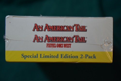 An American Tail 1 & Sequel, Fievel Goes West (VHS, 1986 & 1991) SEALED Box Set - Picture 6 of 7