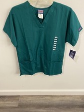 NEW Cherokee Originals Scrub Top Shirt GREEN Size Small NWT NOS