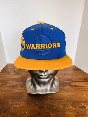 Adidas Golden State Warriors Snapback Flat Billed Hat Cap Blue