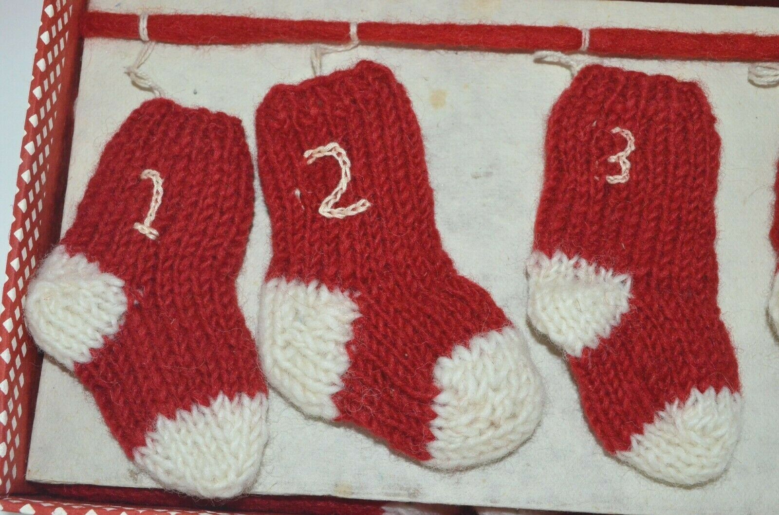 Pottery Barn Kids Knit Stockings Advent Calendar CHRISTMAS Countdown Garland