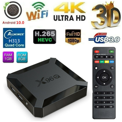 TV Box Android 10 Mini - 4K HDR, Processeur Quad Core H313, WiFi 2.4GHz, 1Go RAM/8Go ROM - 7