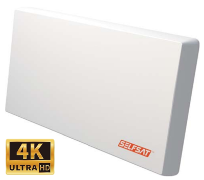 Selfsat H22DQ 8 - Antenna piatta satellitare + commutatore 5/8 + cavo coassiale Full HD 4K Selfsat H22DQ 8 - Antenna piatta satellitare + commutatore 5/8 + cavo coassiale Full HD 4K