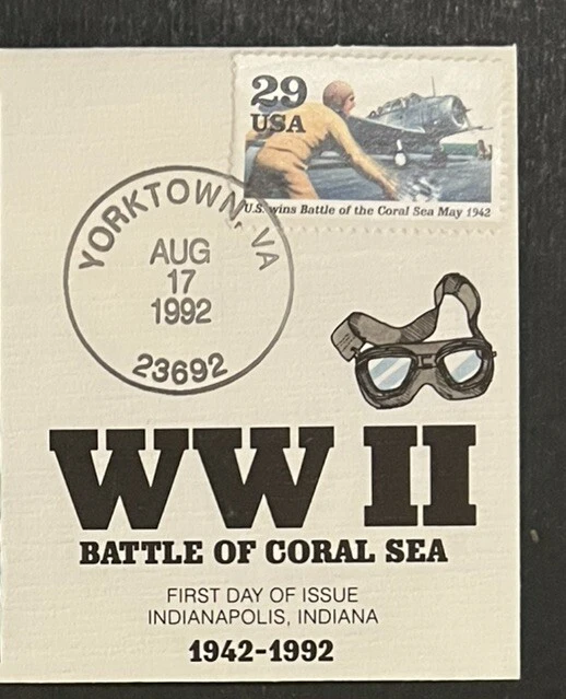 Travelstamps: 1992 US FDC - Collins “Battle of Coral Sea”, Scott #2697c - Image 3 of 4