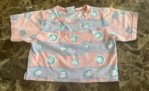 Vtg OP RAINBOW Tricolor Bright Ocean Pacific Set Outfit Neon USA 5T? Cutesy HTF - Picture 7 of 19