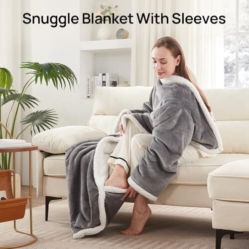 Electric Snuggle Throw Blankets 70*50" Heated Snuggle Blanket Light