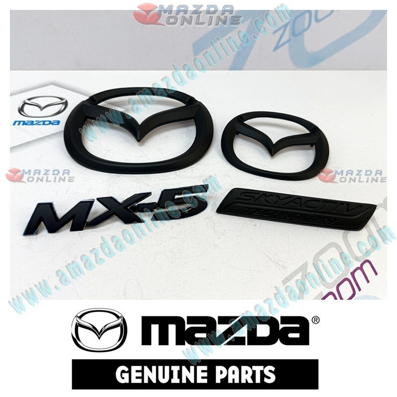 Mazda Matt Black Chrome Ornament fits 2019-2025 MX-5 Miata ND2 NE