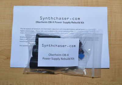 Oberheim OB-X Power Supply Capacitor & Rebuild Kit - Watch Video!