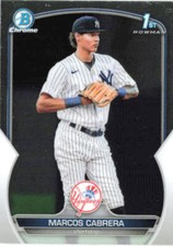 2023 Bowman Marcos Cabrera #BCP-46 New York Yankees