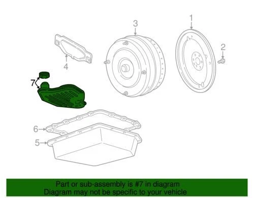 Filtro de transmisión F6AZ-7A098-A nuevo OEM Ford E-350 Super Duty F-150 1994-2014 Foto 2 de 2