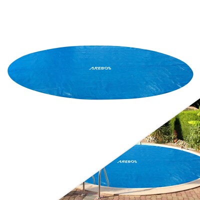 AREBOS Wärmeplane Solarfolie Solarplane Solarheizung Pool Heizung 120mic blau