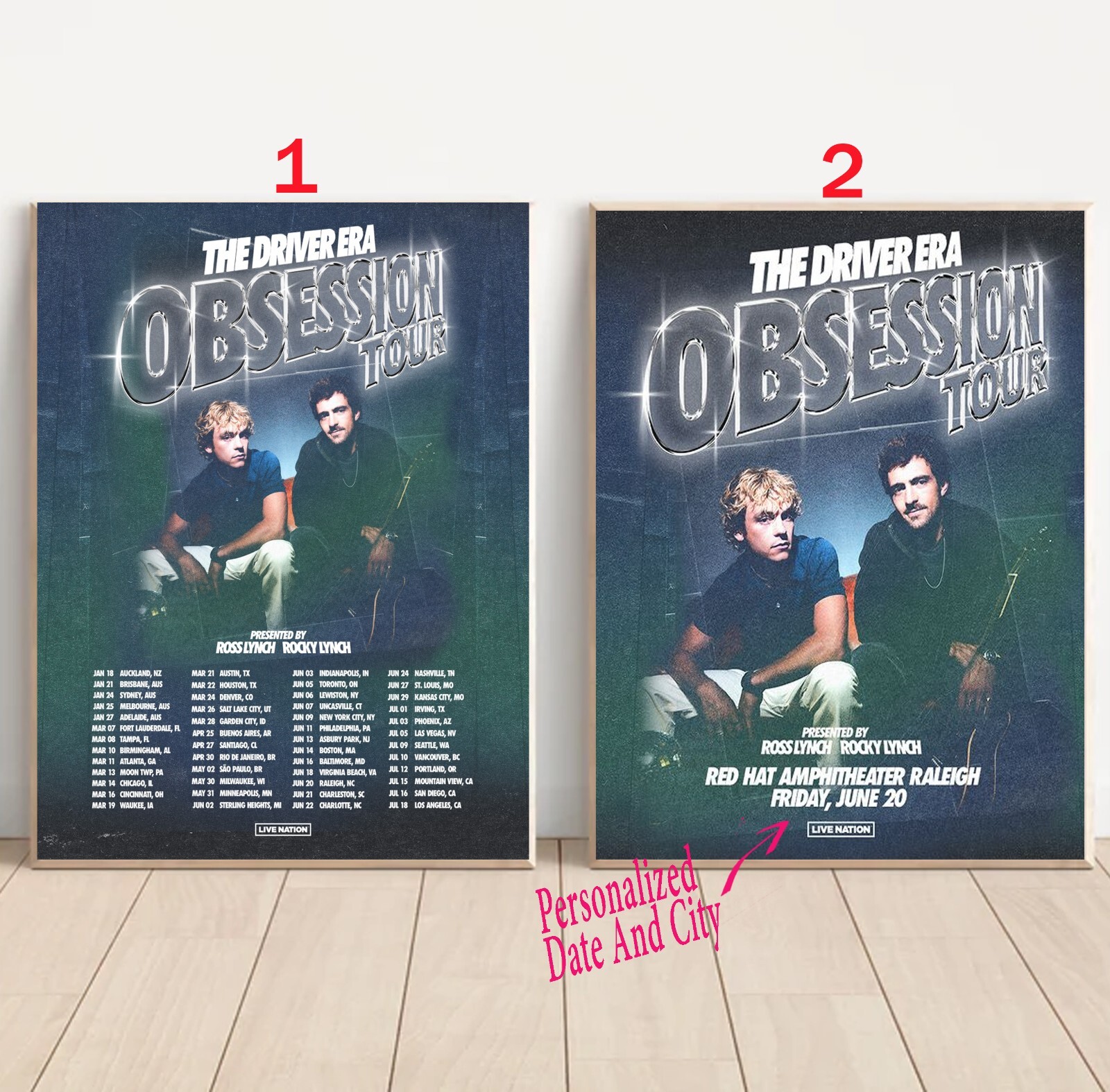 Custom The Driver Era OBSESSION TOUR 2025 Poster | eBay