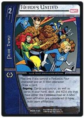 VS System: Heroes United [Played] Marvel Origins TCG CCG Classic Marvel DC DH Da