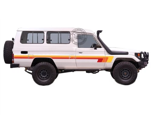 Graphics 2Sides Door Stripe Car Sticker For Toyota Land Cruiser 75 LC75 Custom - Foto 5 di 9