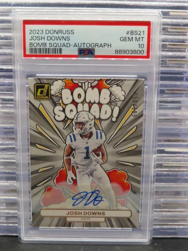 Josh Downs Panini Donruss Bomb Squad #BS21 Autograph