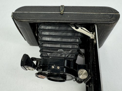 Cámara plegable estándar Agfa vintage con estuche de cuero - para piezas o reparación - Imagen 7 de 14