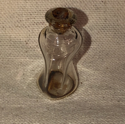 Antique Miniature Ben Hur By Jergens Hand Blown Clear Glass
