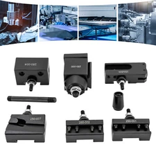 6Pack Wedge Type Quick Change Tool Post Set Fit for 6-9inch Swing Small Lathe