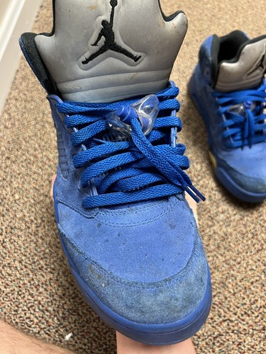 Nike Air Jordan Retro V 5 "Royal Blue Suede" Men's US 136027-401 Size 9.5 Men - Picture 7 of 22
