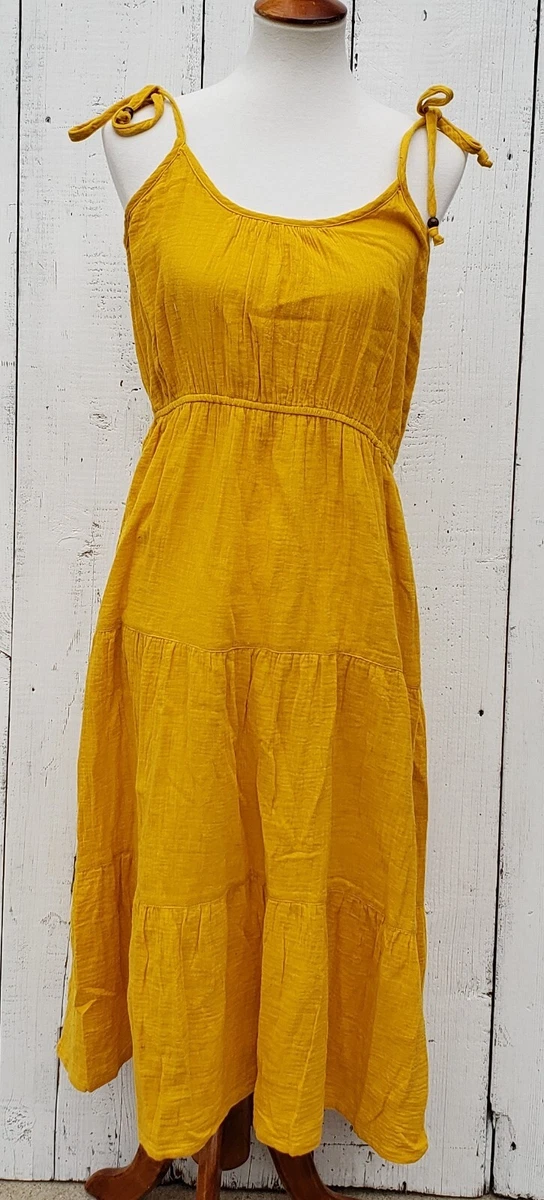 lucky brand yellow dress
