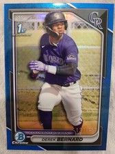 2024 Bowman Chrome Prospects Derek Bernard Blue Parallel #BCP-225