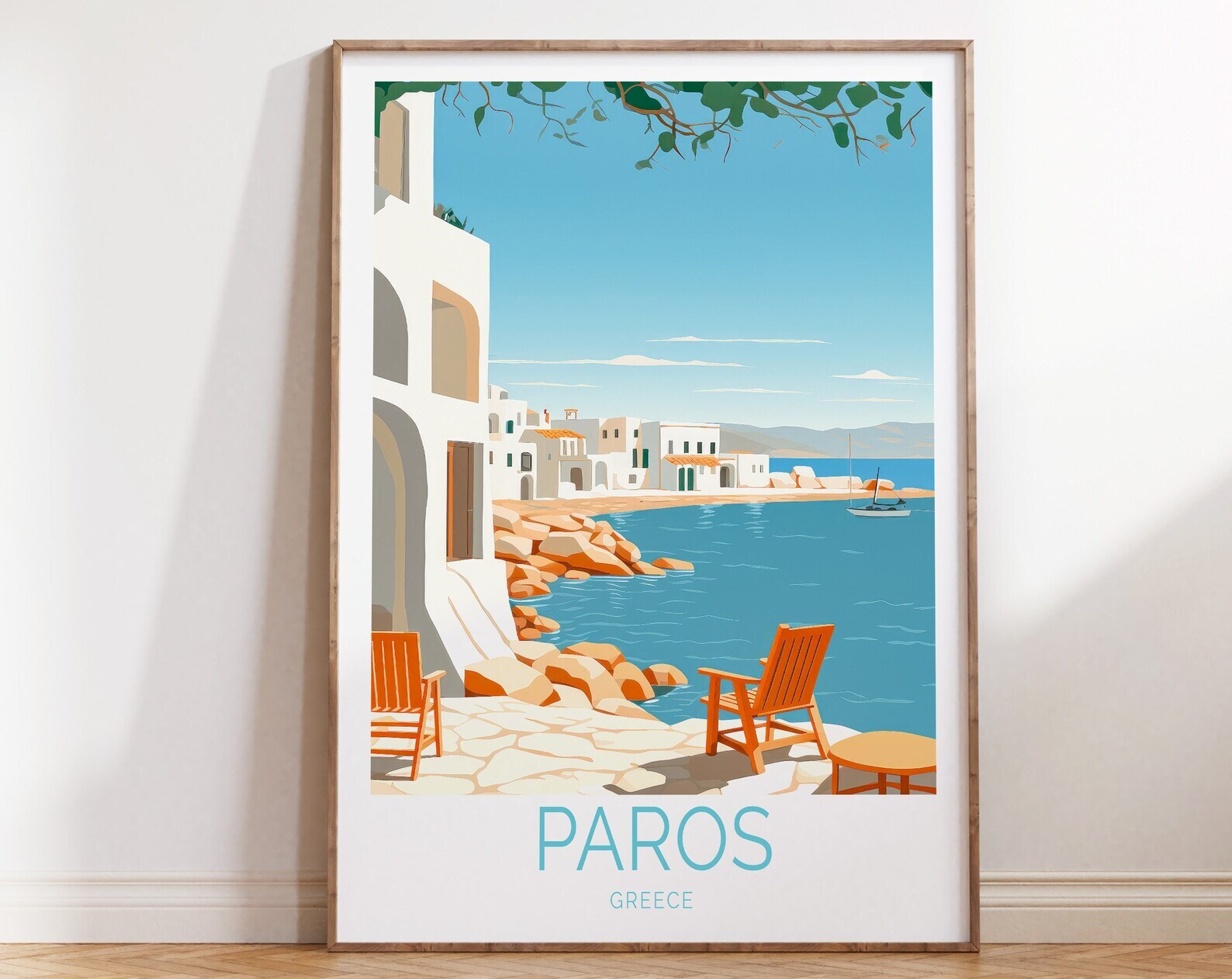 Paros Greece Travel Poster Paros Greece Poster Paros Greece Travel Custom