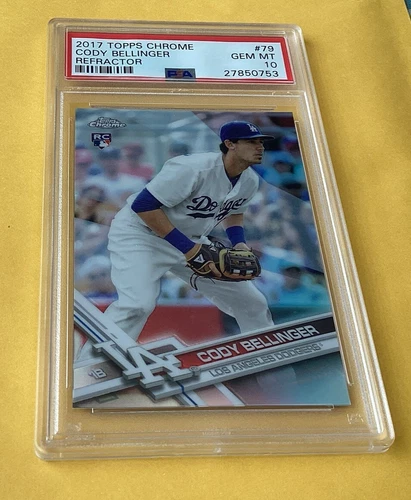 2017 Topps Chrome Cody Bellinger Refractor RC PSA 10