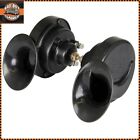 <!--F#f_0-->Pair 12v Twin Black Snail Horns High / Low Tone Universal Classic Car Motorcycle<!--F/-->