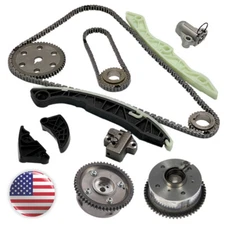 Timing Chain Kit 2 Camshaft Phaser fit Hyundai Kia Sonata Optima Rondo 2.4L G4KC