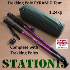 Ultralight 1 Person Backpacking Tent - Just 1.24kg - c/w pair Ali Walking Poles