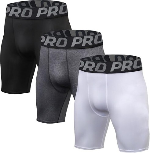 Kompressionsshorts 3er Pack Gr. XL schnelltrocknend Base Layer Gym Laufen Sport BH3
